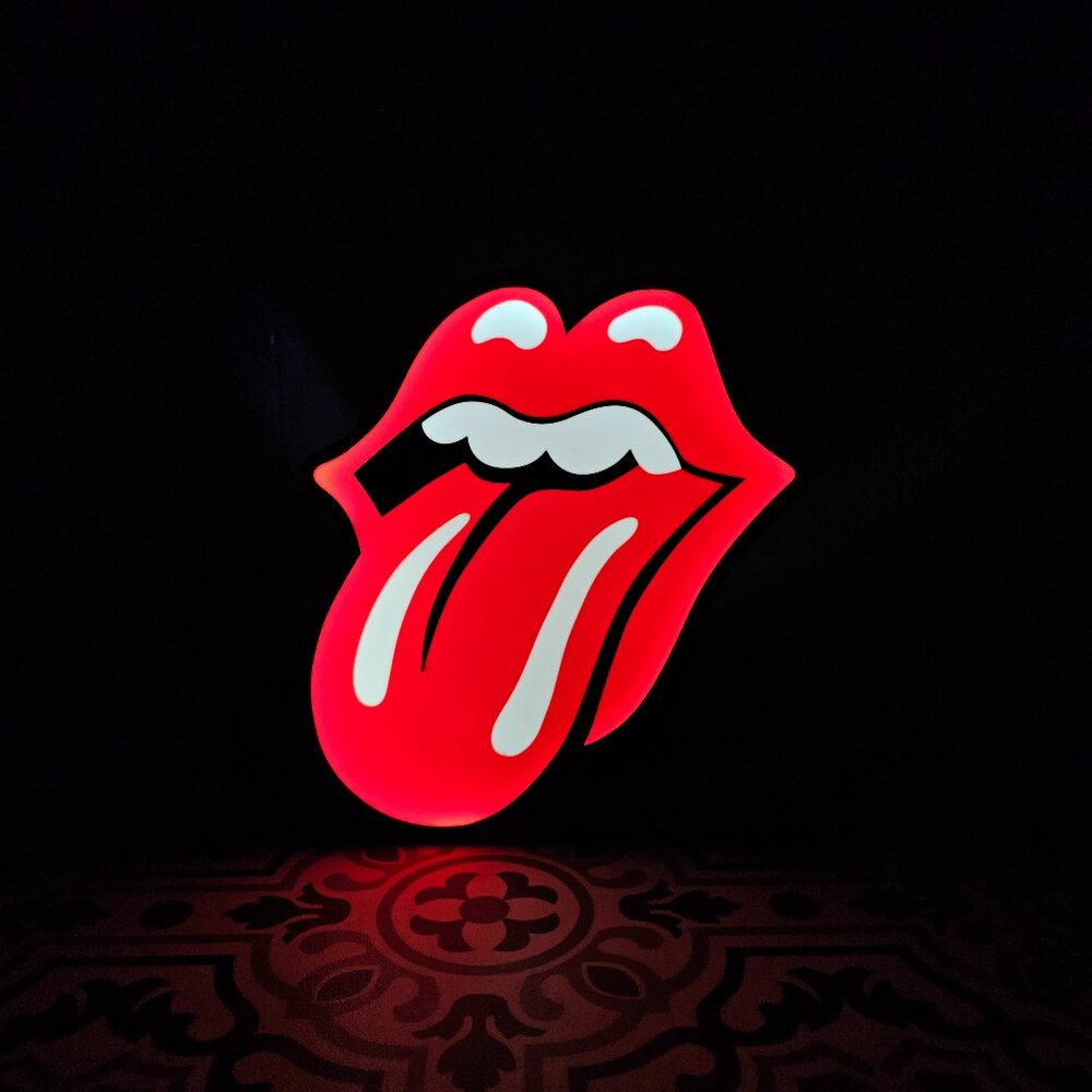 The Rolling Stones - LED Lightbox Sign with detachable stand